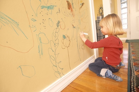 detska izba pisanie na stenu popisatelna stena
