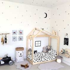 detská izba postel domček